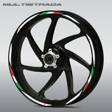 Ducati Multistrada 1200 motorcycle wheel decals stickers rim stripes Laminated