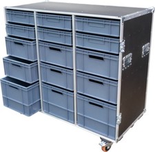15 Drawer Production Swan Flight Tech Case Tool Motorsport Road Trunk (Hex)