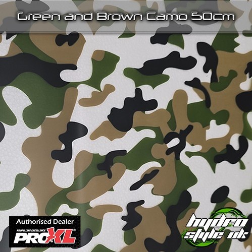 Rolled green brown camo - rolled, &