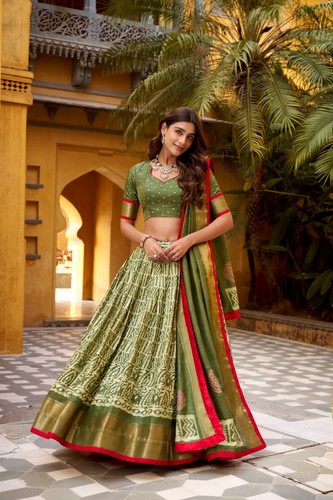 Lehenga choli party dola silk - choli,