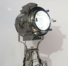 Vintage Silver Head Vintage Style Searchlight Spotlight Floor Standing Ligh