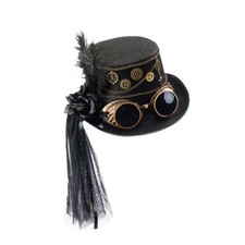 Steampunk Top Hat with Goggles