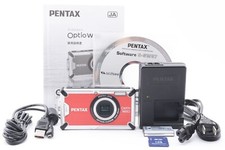 ??《Near MINT》Pentax OPTIO W80 Red Waterproof Digital Camera With SD Card JAPAN