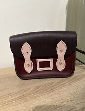 The Cambridge Satchel Company The Tiny Saffiano Oxblood Pink Burgundy Immaculate