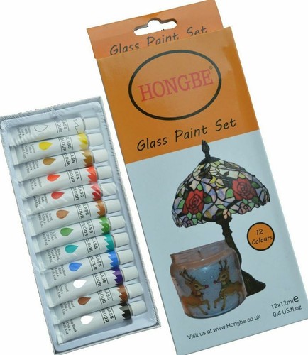 Glass paints 12ml - 12ml, transparent