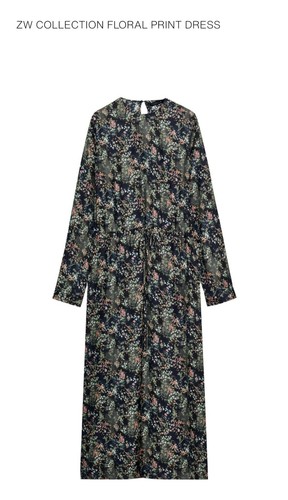 Zara silk floral - floral, xs