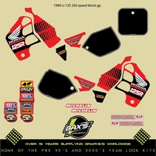 Honda Cr 125 Cr 250 1989 Evo Kx VMX Graphic Kit Motocross Graphics Decals