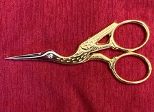 Gingher Gold Stork Embroidery Scissors  (Italy) (FREE SHIPPING)