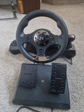 Nithol Steering Wheel With Pedals Simulator For Xbox. Almost Brand New.