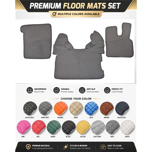 Truck floor mats eco leather - truck,