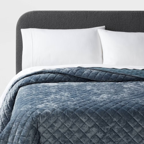 Luxe diamond stitch velvet - diamond,