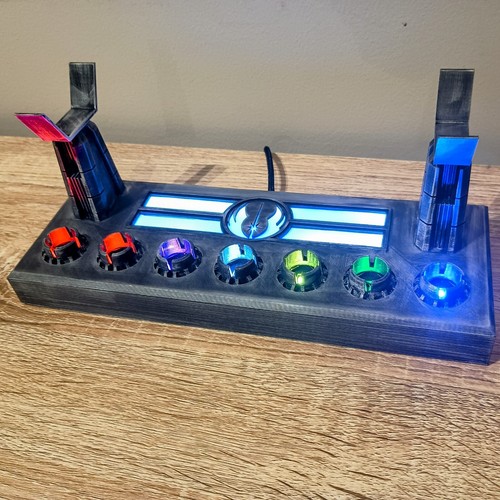 Weathered led lightsaber - led, stand