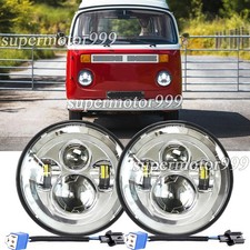 Pair 7"Inch Round Led