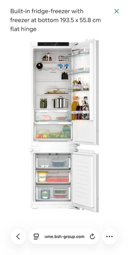 Siemens fridge freezer white - siemens,