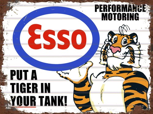 Esso tiger tank theme - esso, retro