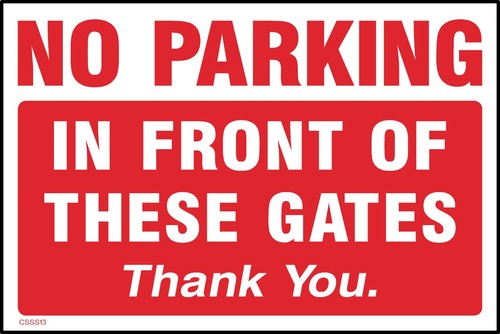 Parking front of - in,