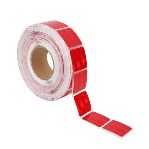 Red segmented reflective tape - red,