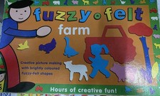 VINTAGE FUZZY FELT PLAY FARM 