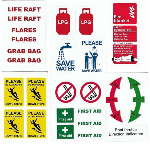 Boat safety vinyl - safety,