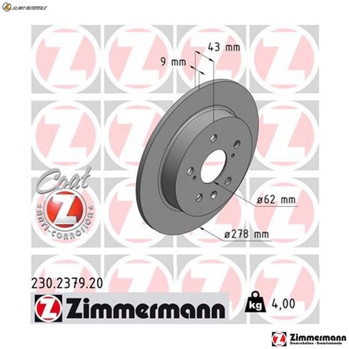 Brake discs 230 - 2x, for