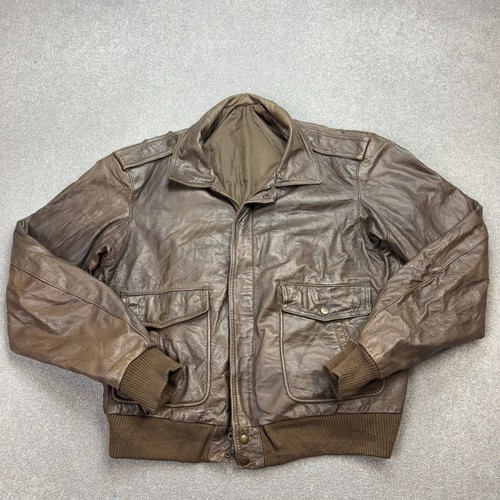 Leather flying jacket - flying, x