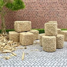 1:64/87 Diorama Straw Hay Bales Farm Haystack Military Scene Display Props Model