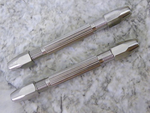 Brass pin vice - vise, set