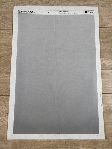 Letraset letratone rub - letratone, on