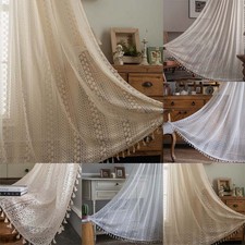 NEW BOHO Crochet Lace Curtain