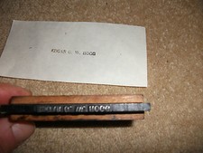 VINTAGE WOODEN NAME PRESS