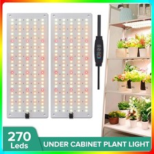 2X Under Cabinet Grow Lamp 270 LEDs Full Spectrum Grow Lights for Indoor Plants
