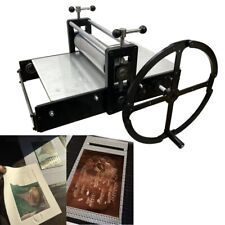 Desktop Gravure Print making Machine 12.9 x 19.6" Woodblock Copper Etching press