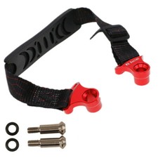 Motorcycle Seat Rear Rescue Strap Pull Belt Adjustable 280-515mm Polyester/CNC
