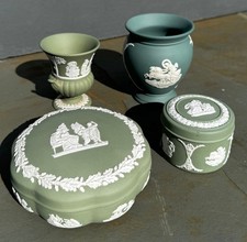 4 Pieces Job Lot Vintage Green