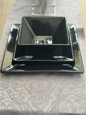 12 Pc Soho Black Square Dinner