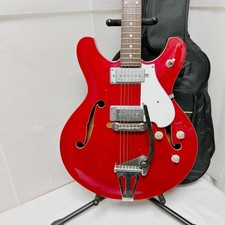 Guyatone SG-25T Japan Vintage Hollow Guitar Red Semi-Hollow Bizarre Clean