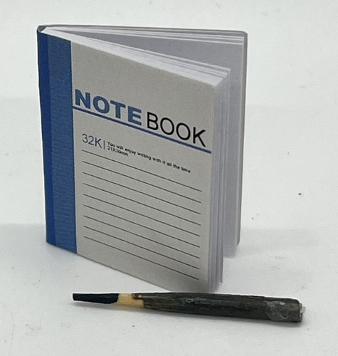 Dolls note book and pencil - book,
