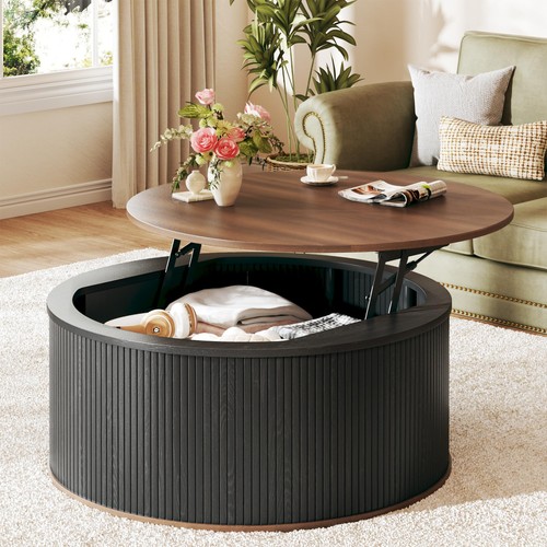 Round lift top coffee - coffee, table