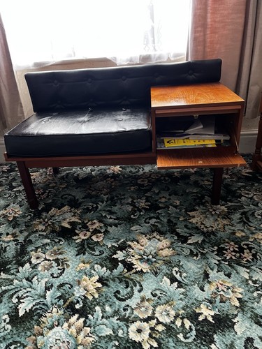 Telephone table and - telephone, seat