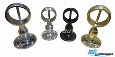 Decking Rope Fittings Centre Handrail Brackets Stair Chrome Brass Satin Fixings