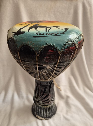 Vintage african drum tunisian - vintage,