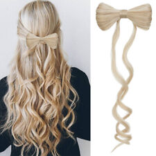 Synthetic Bow Bun Hair Clip Straight Updo Ponytail Hairpiece Diy Styling Tool UK