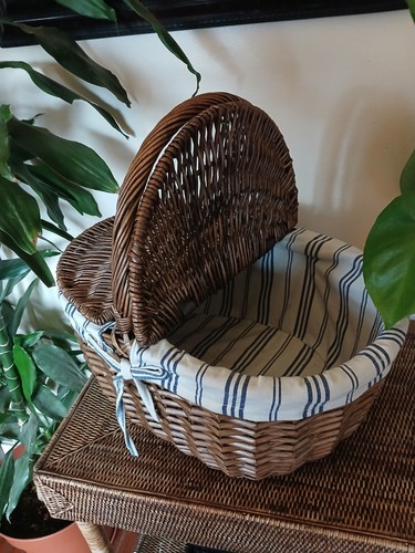 Vintage wicker basket - wicker, shopping