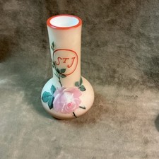 Victorian hand decorated satin