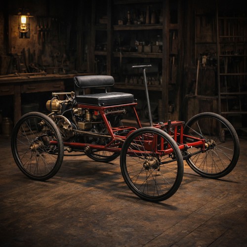1896 ford quadricycle poster - 1896,