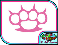 Knuckle Brass C Vinyl Sticker Fight MMA Laptop Tablet Wall Window Duster Decal