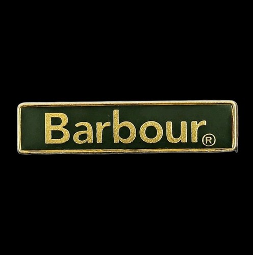 Barbour pin badge enamel logo - barbour,