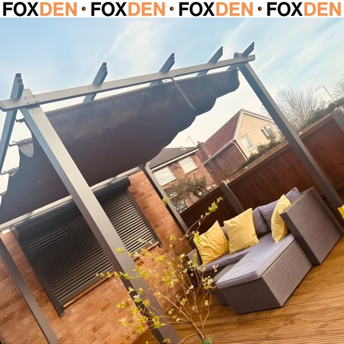 Large metal pergola gazebo - metal,