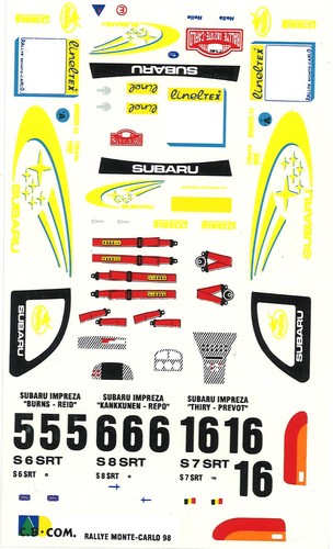 Decal subaru impreza wrc - decal,