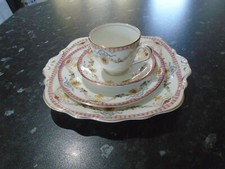 Vintage Clifton China 'Truro' Cup, Saucer, Side Plate & Dinner Plate